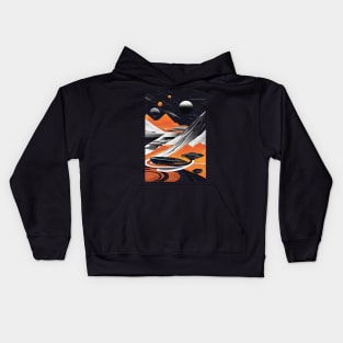 Sci fi Soviet space art Kids Hoodie